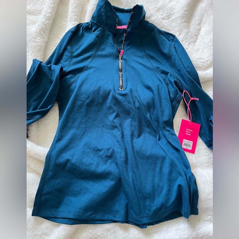 Juicy couture blue half zip